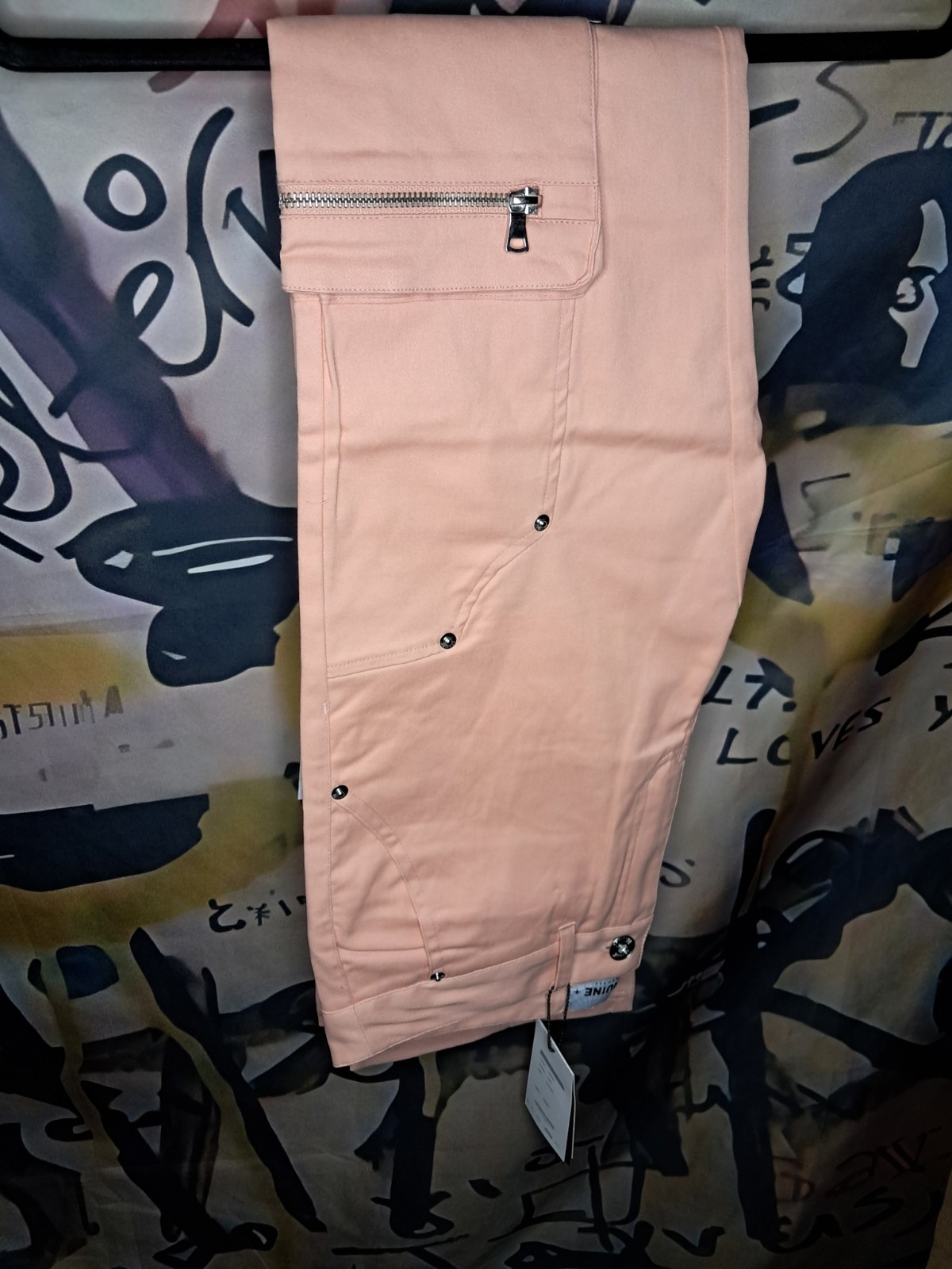 Genuine Authentic Men’s Cargo Stacked Pants S 30/32 Pink NWT