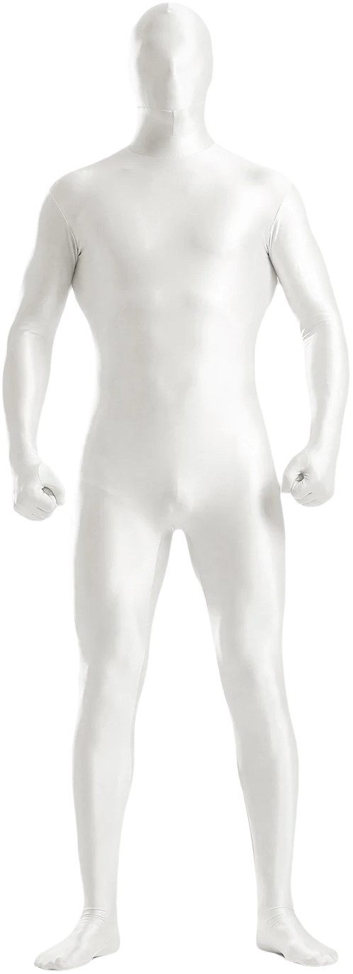 Men Satin Glossy Tracksuits One Piece Jumpsuits Cosplay Costume Zentai Bodysuits