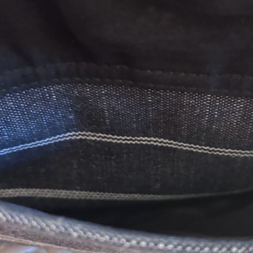 Fossil Kinley Striped Canvas and Leather Crossbody Bag