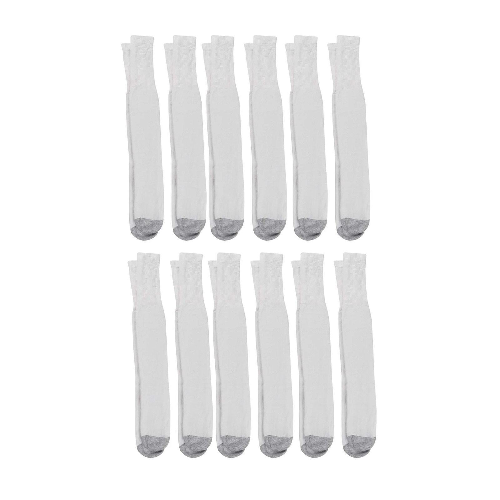 Hanes Men’s Double Tough Durability Over-the-Calf Tube Socks, 12-Pack