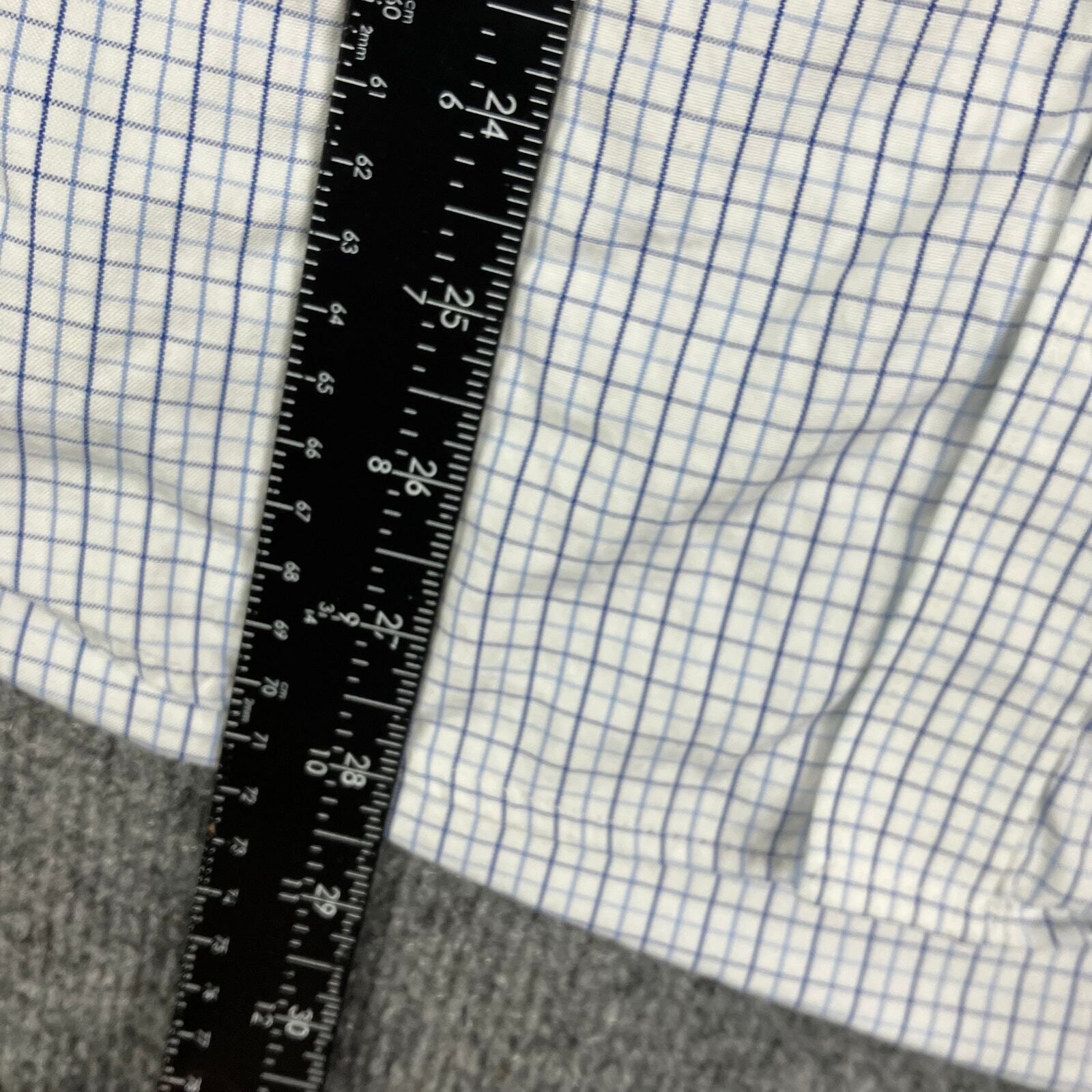 R.M. Williams Button-Up Shirt Mens Large White Plaid Checkered Casual Western