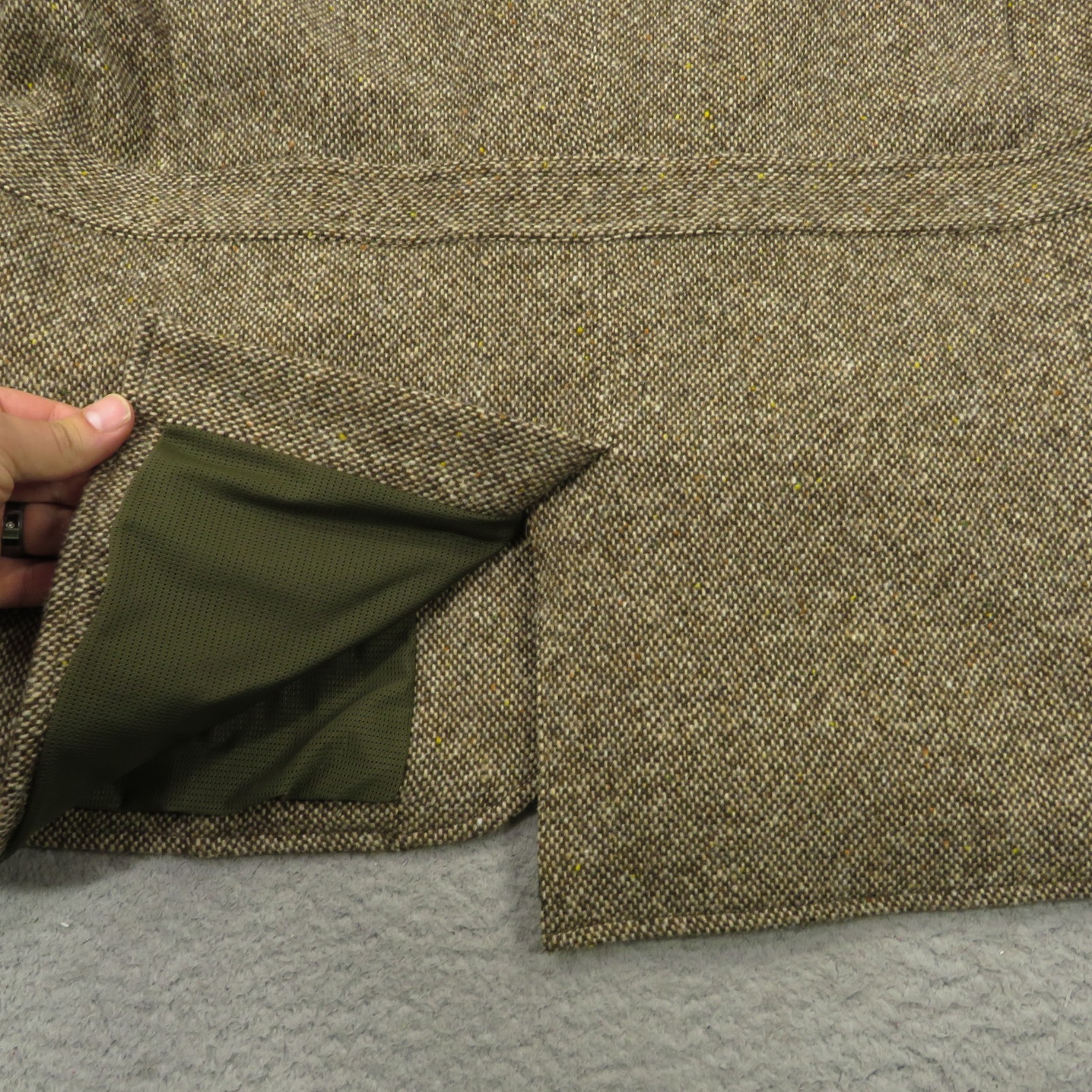 Orvis Jacket Men Large Tweed Elbow Patch Sport Coat Hunting Blazer Cruiser Fleck