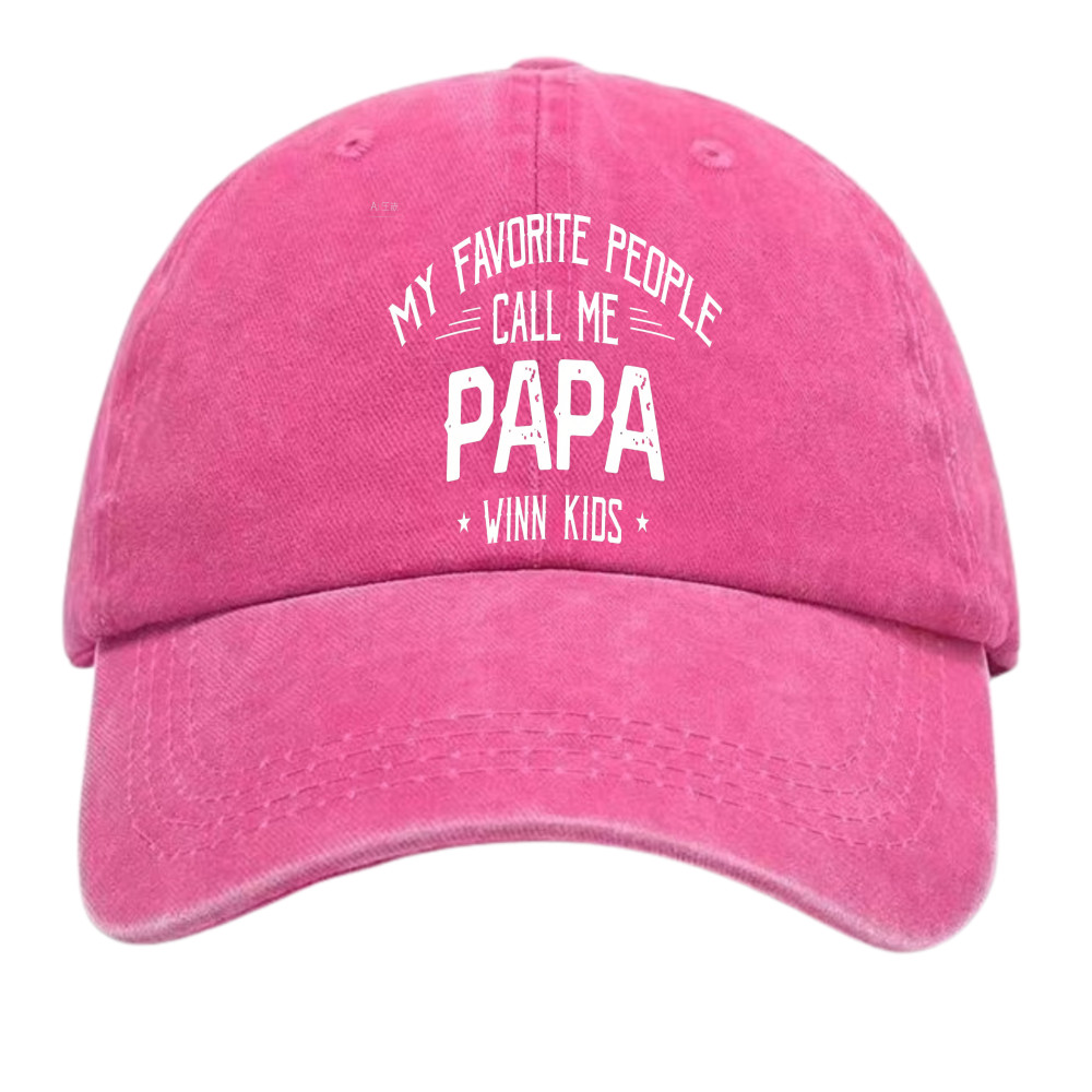 Vintage PAPA Dad Hat, My Favorite People Call Me Papa, Retro Unisex Gift