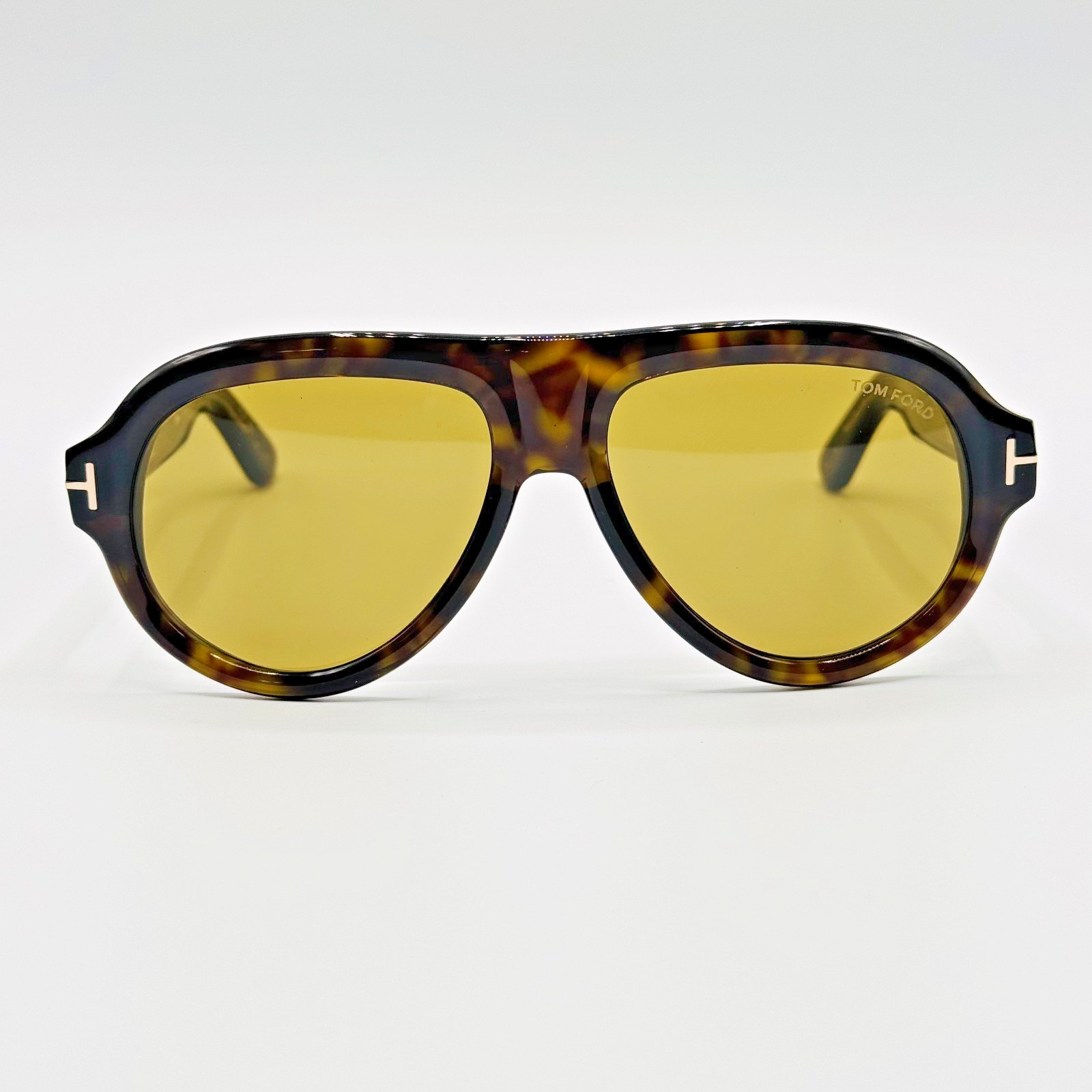 Tom Ford Sunglasses Icon FT1225 52N Havana Brown Pilot Brown Lens 59mm New