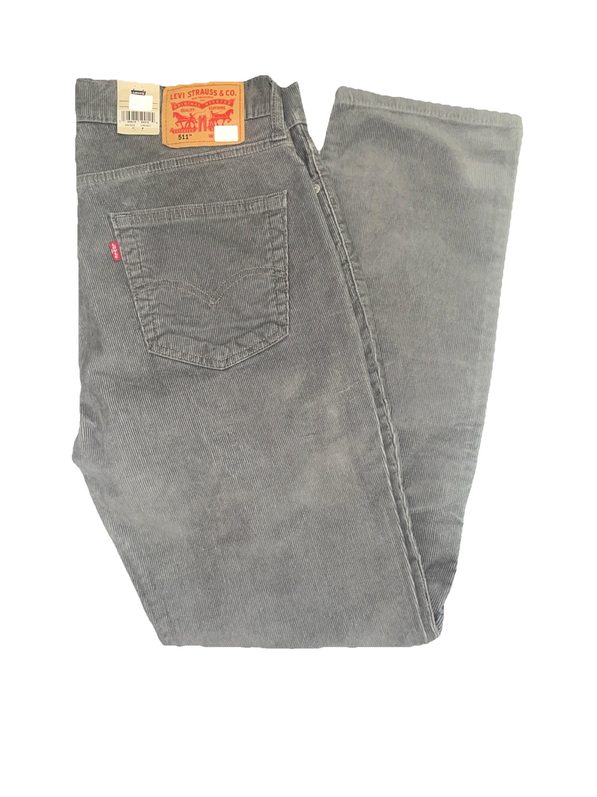Levi 511 Slim Fit Corduroy Pewter Grey Choose Size,