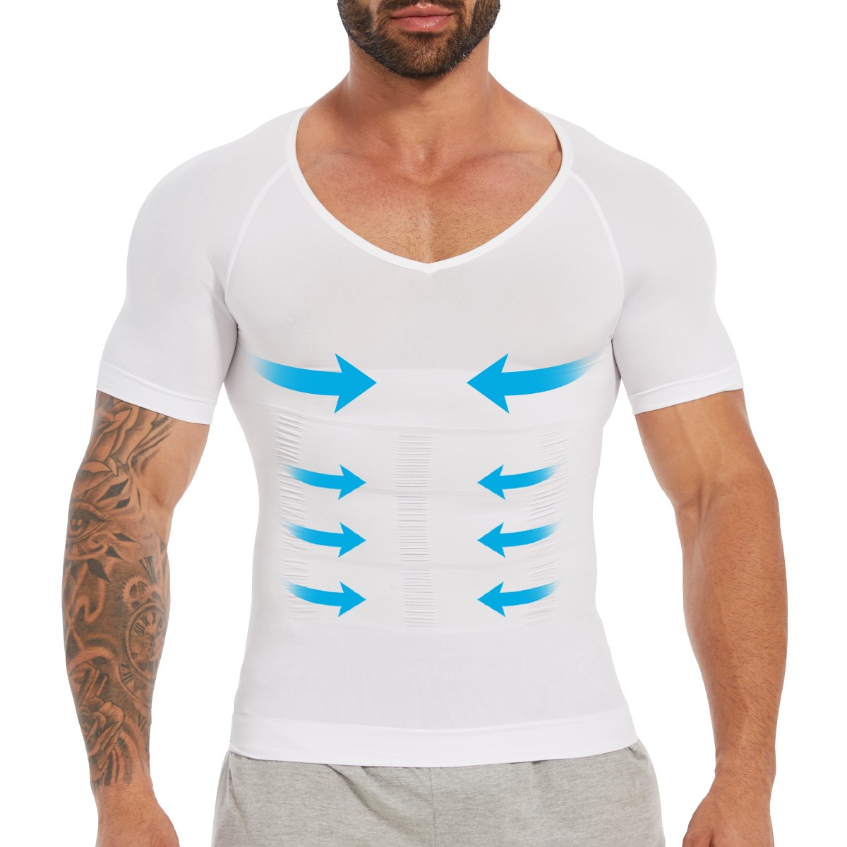 Men Body Shaper Slim Tummy Control Compression Shapewear Spors Workout Tank Top