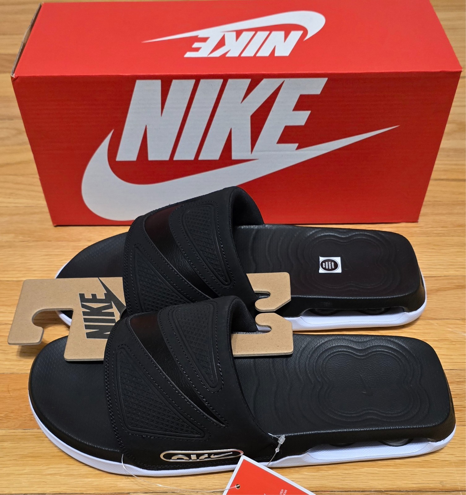 Nike Air Max Cirro Slide ~ Black / White ~ (DC1460-004) Multiple Sizes Available