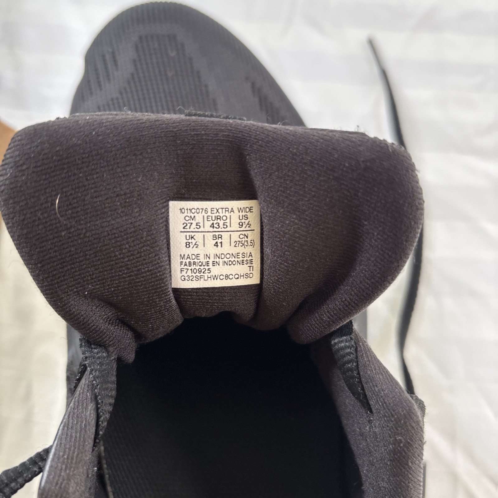 Asics GT 1000 14 Size 9.5 Extra Wide Triple Black