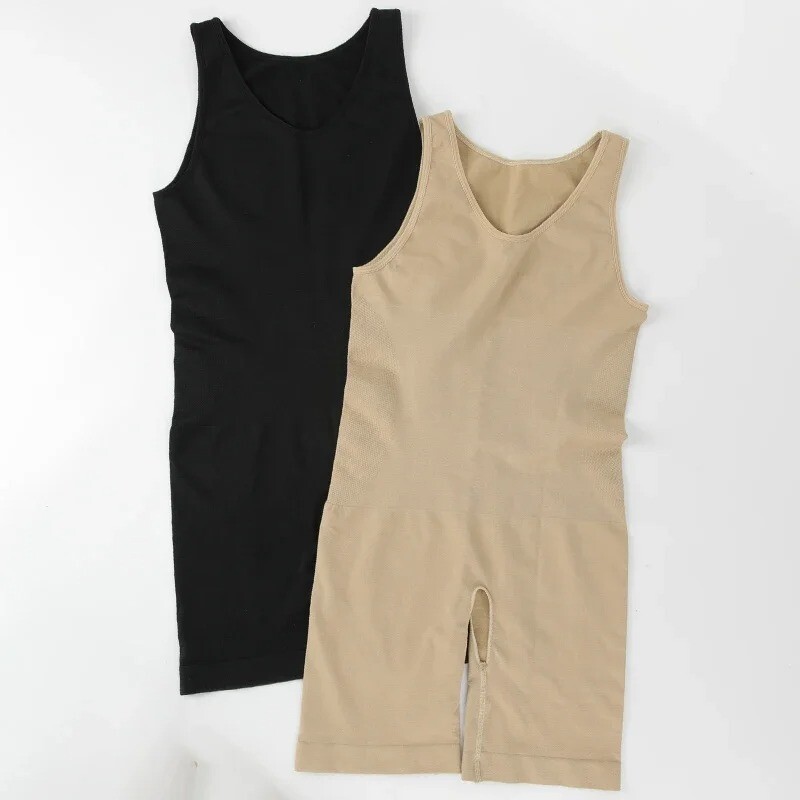 Men Shapewear Tummy Control Full Body Shaper Compression Slim Bodysuit Underwear