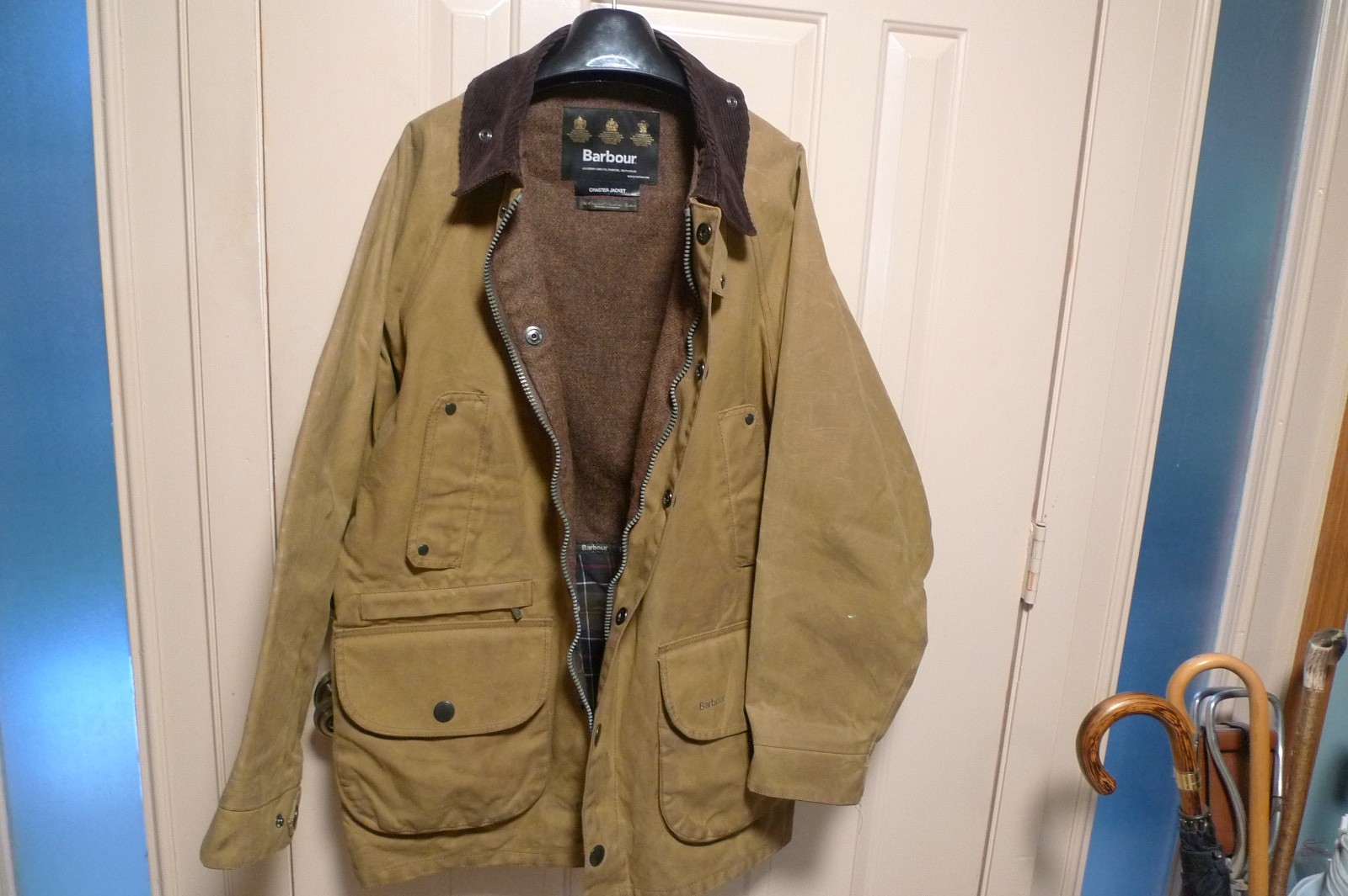BARBOUR – A501 CRASTER 10 OZ WAX COTTON JACKET – EXTRA HEAVYWEIGHT – 46 – RARE