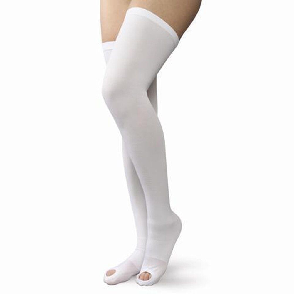 Women’s Thigh High 15 – 20 mmHz Compression Support Stockings Inspection Toe