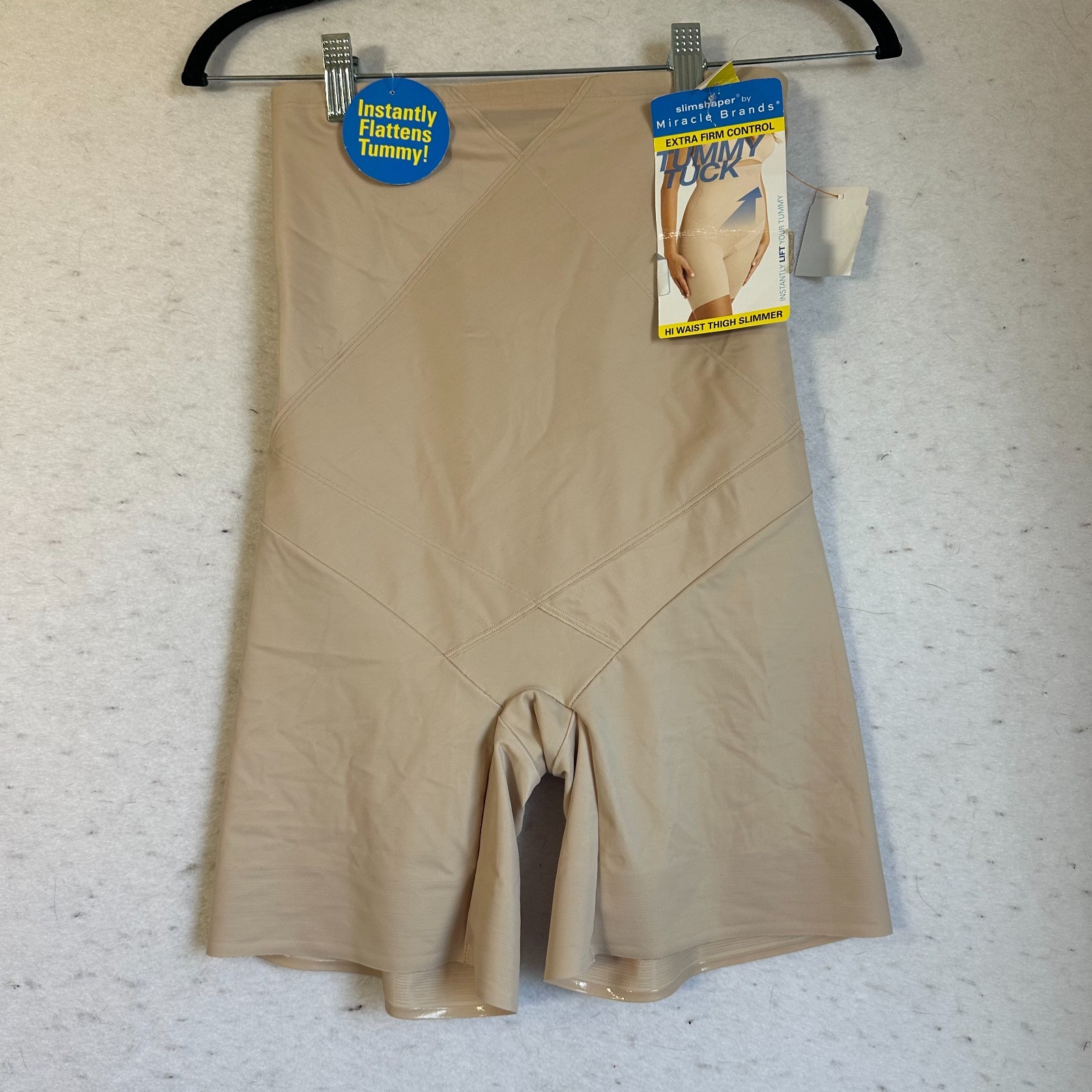 Slim Shaper by Miracle Brands High Waist Brief Womens X-Large Beige NWT