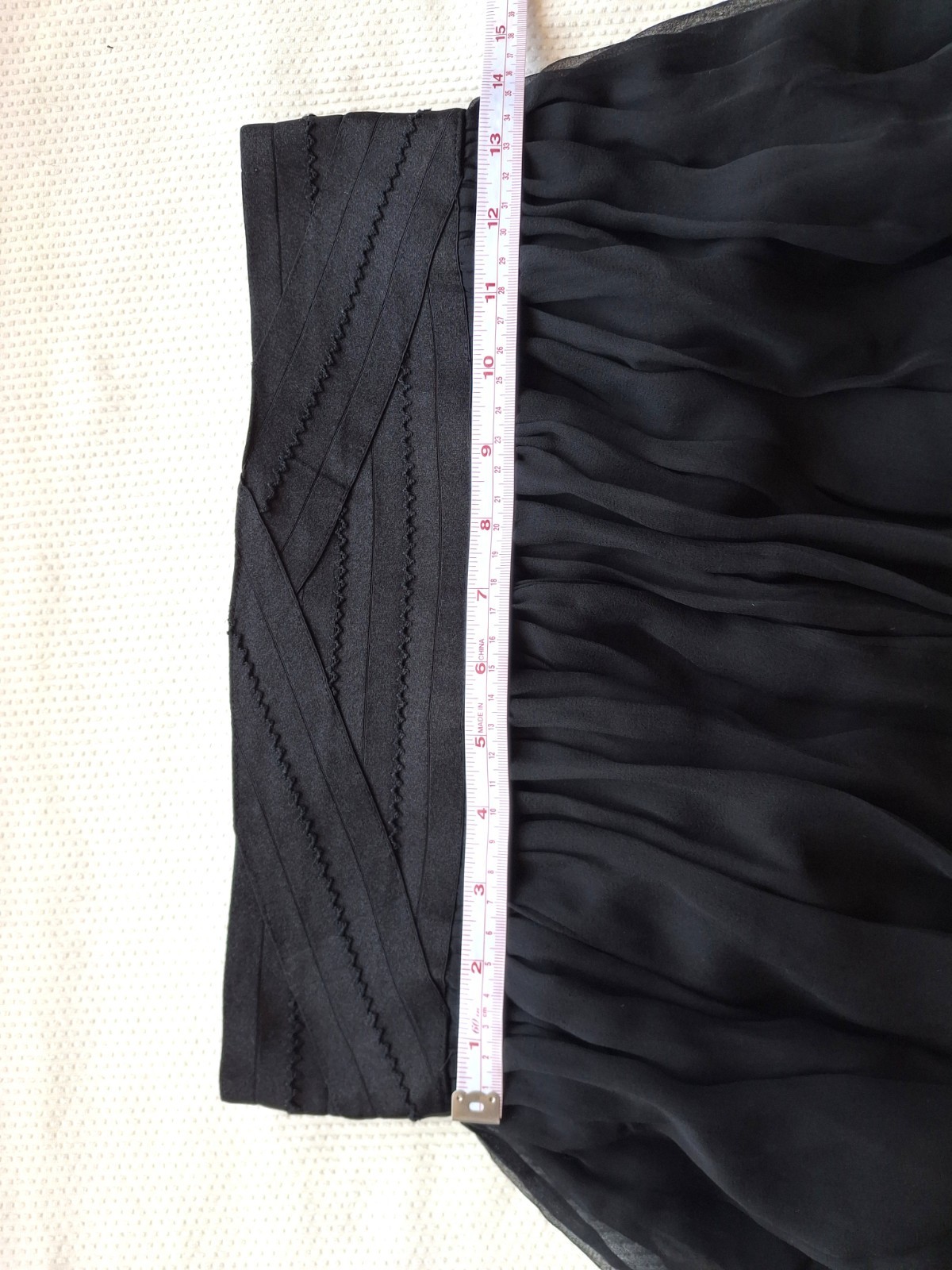 Elizabeth and James Silk Black Flowy Mini Skirt Womens M Lined Boho