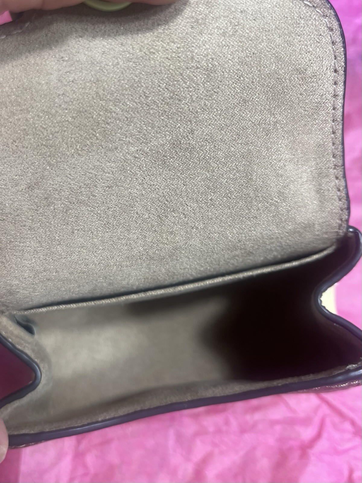 COACH Morgan Signature Leather purse CC Chain Strap Crossbody Bag, cj689