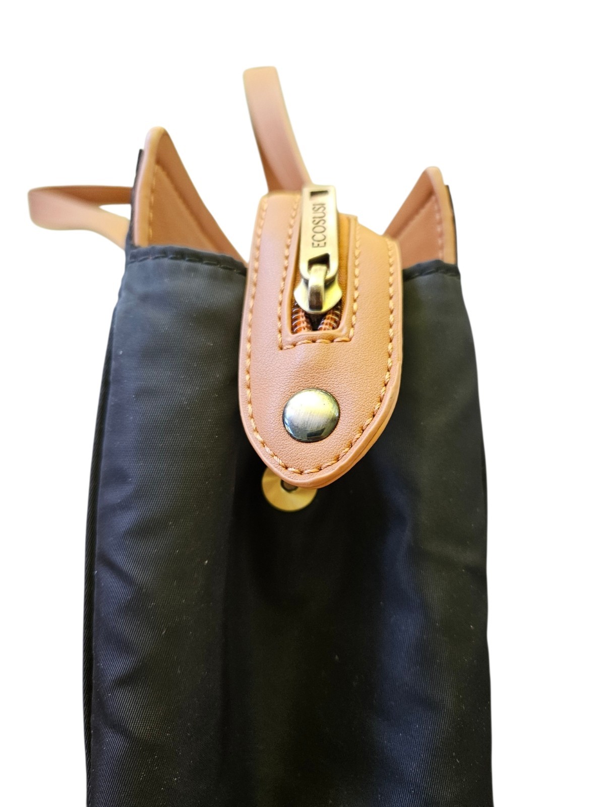 ECOSUSI Briefcase / Messenger Bag / Soft Side Poly/Vegan Leather Trim/ Satchel