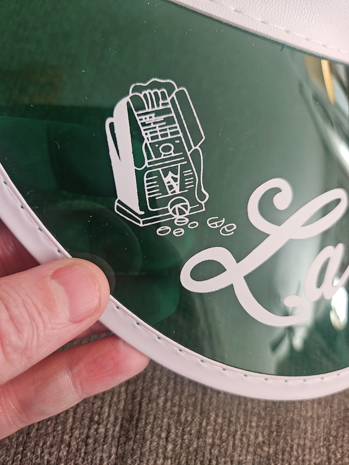 FEAR LOATHING LAS VEGAS POKER VISOR GONZO Hunter S Thompson Green Dealer RARE!🃏
