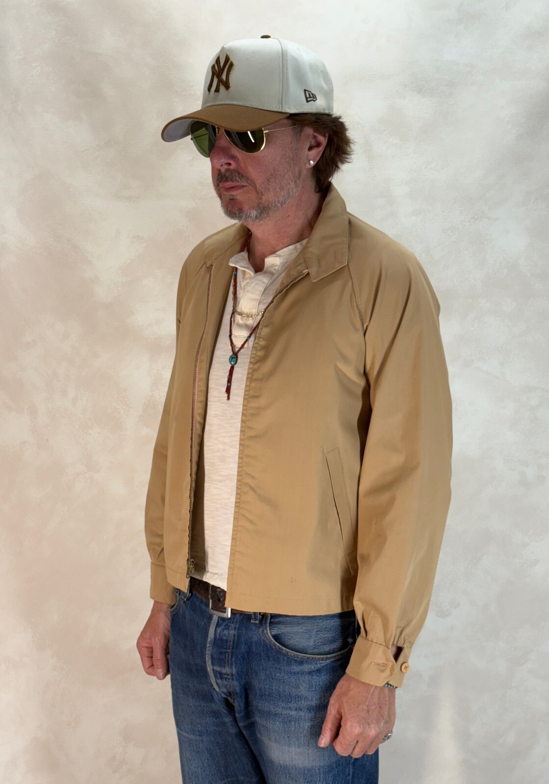 38 Reg , Vintage London Fog Lightweight Cotton-Blend Zip Jacket Made in…