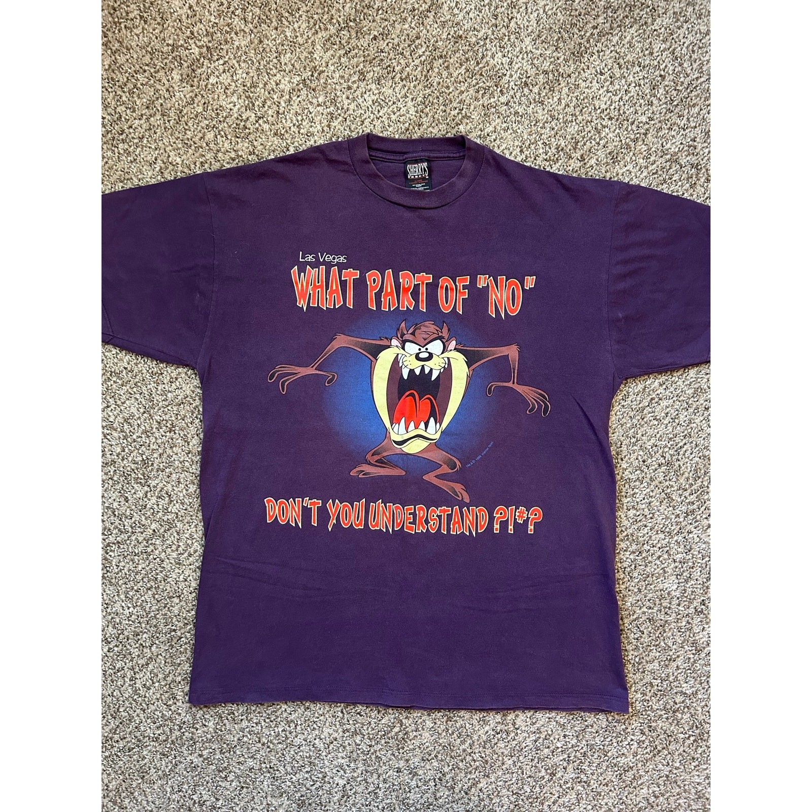 Looney Tunes Taz 1996 What Part Of No! Las Vegas OBO Sherry