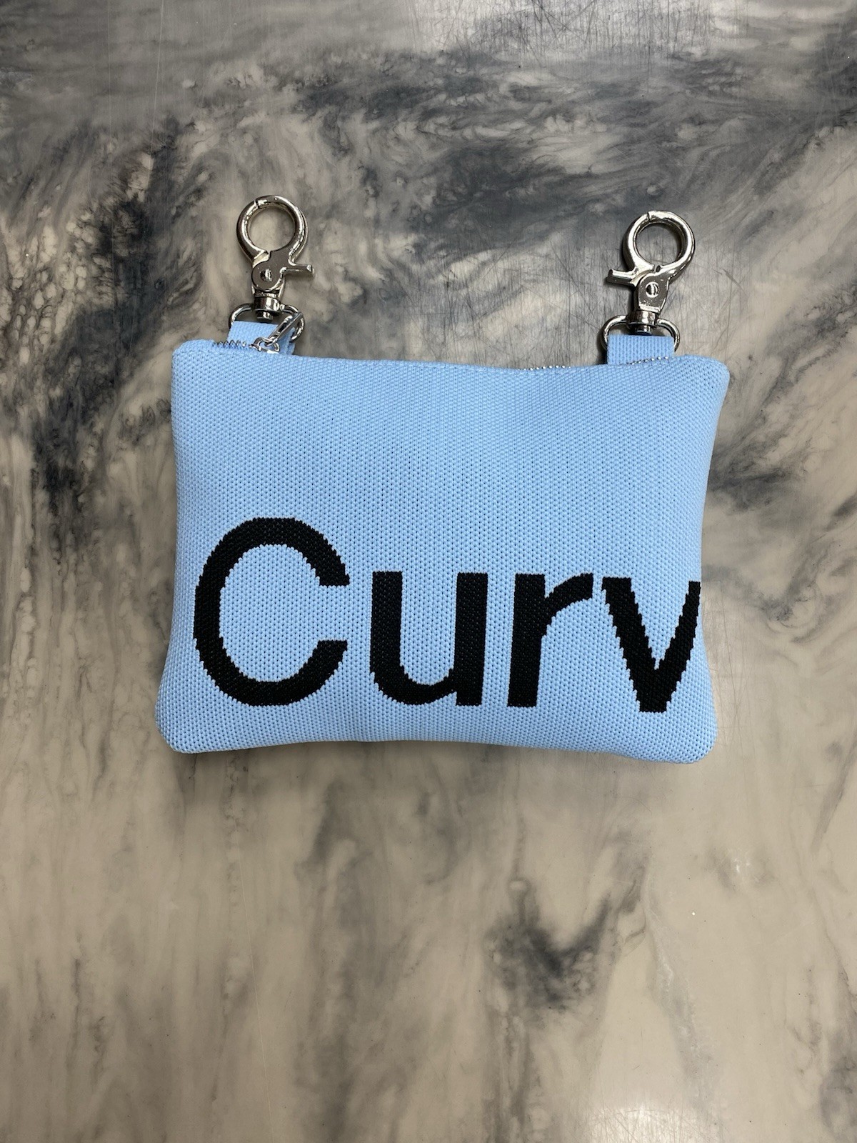 Curves by Sean Brown tote bag Light blue Small Brand new Authentic