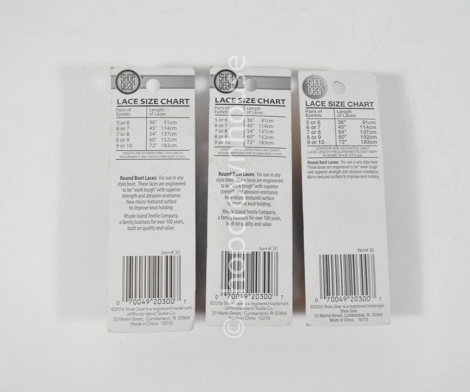 3 Pairs Shoe Gear 72″ Round Boot Laces- GOLD/BROWN #30