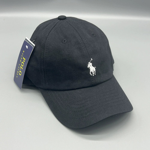NEW POLO Cotton Chino Adjustable Buckled Strap Curved Brim Ball Cap