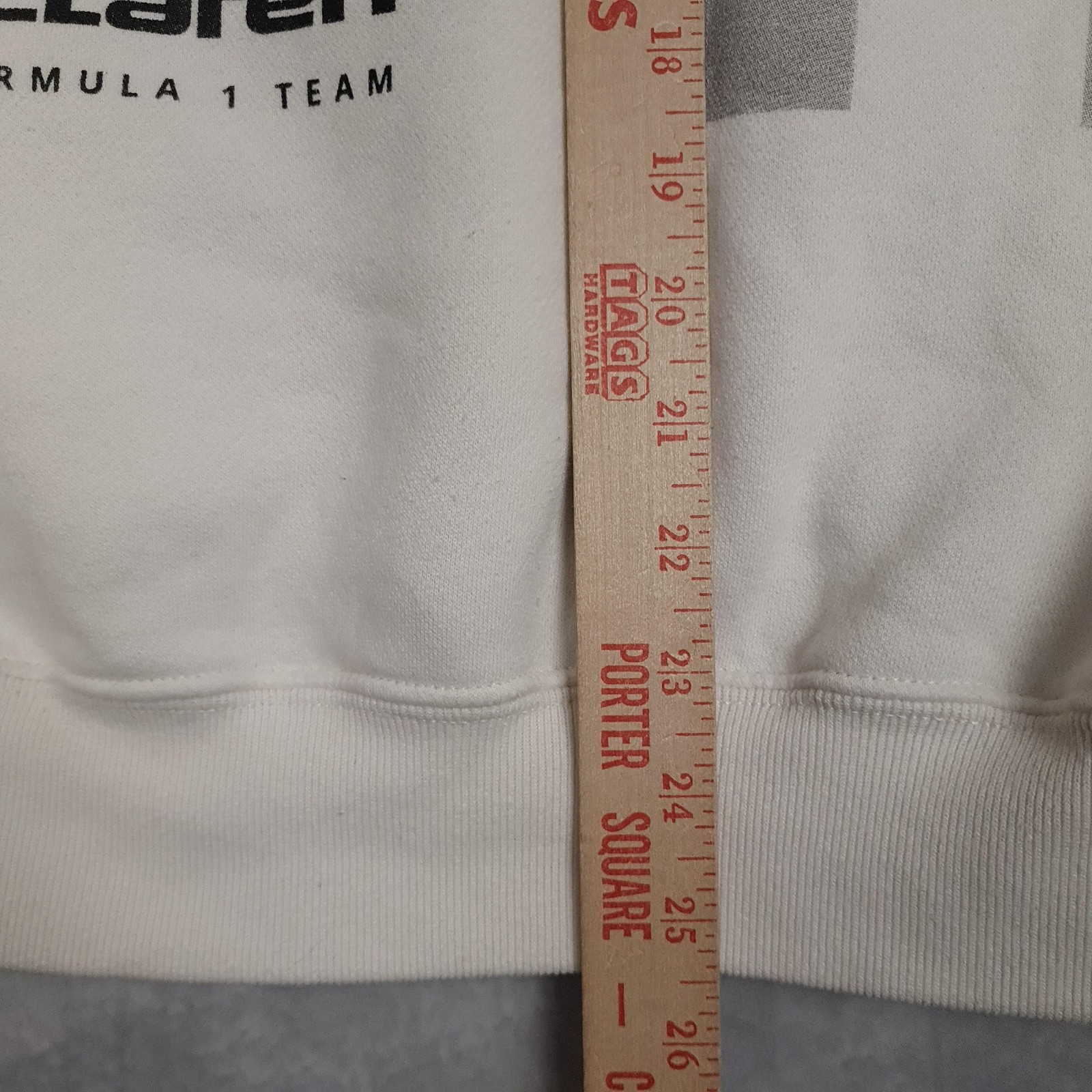 Hollister McLaren Formula 1 Team Hoodie Sweatshirt Mens Medium White Racing