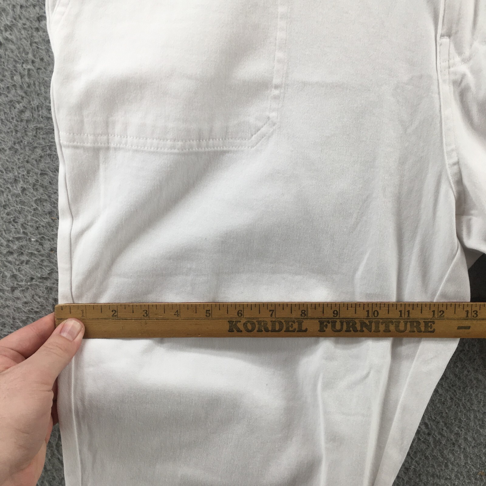 89th+Madison Straight Leg Pants Womens 16 White Zip Fly Button Front Casual NEW