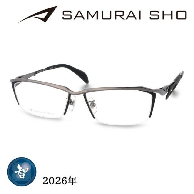 SAMURAI SHO Eyeglasses SS-T131 col.2 57mm Gray Made in Japan 2026 Samurai Sho Bu