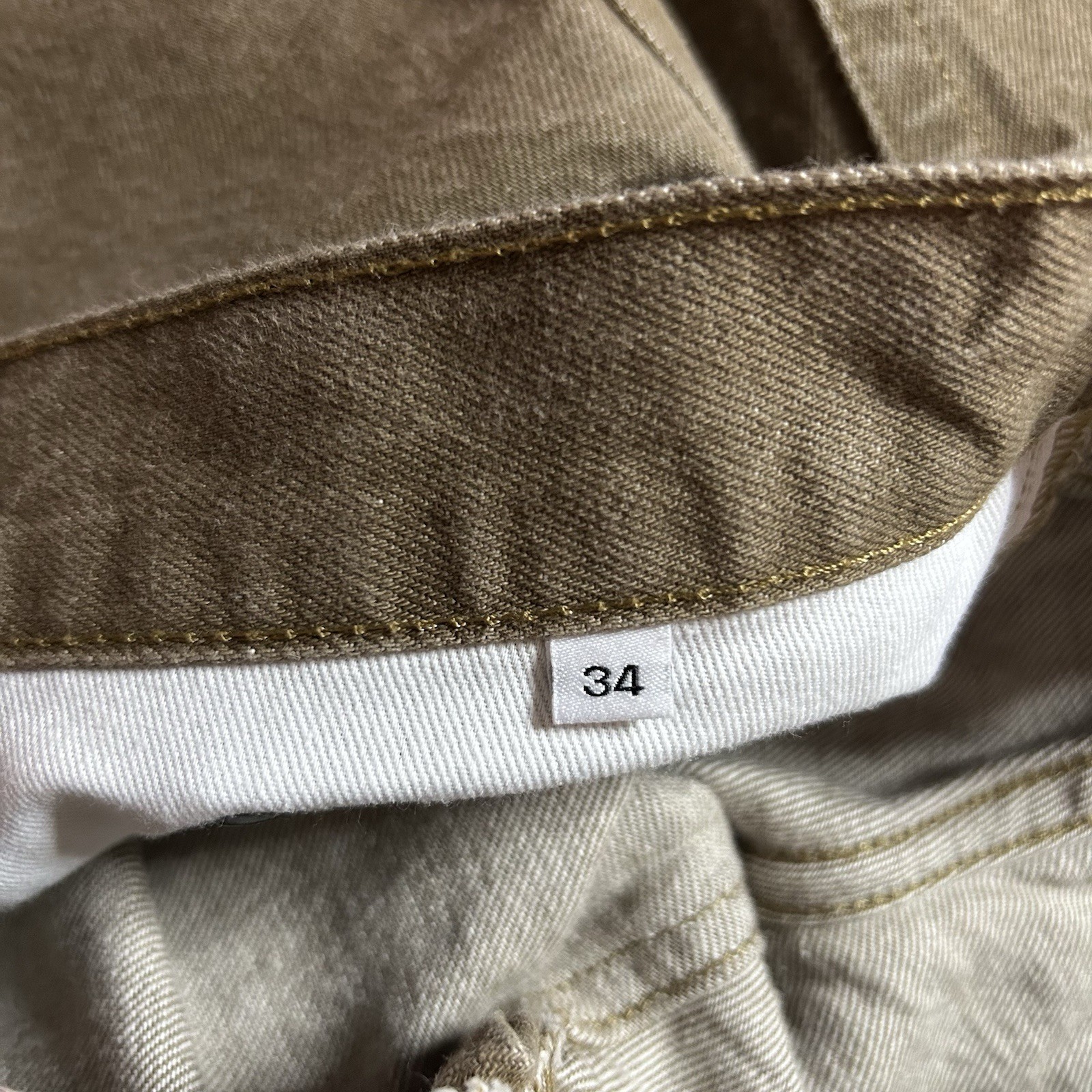 Gustin Jeans Selvedge Brown Size 34 California Slim Raw Button Fly