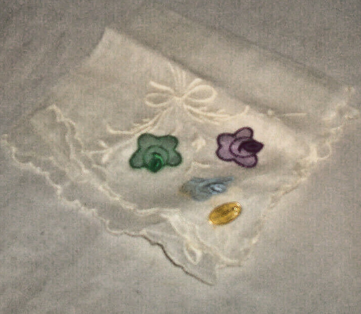 Vintage Handkerchief Fine Cotton Linen Made in Switzerland