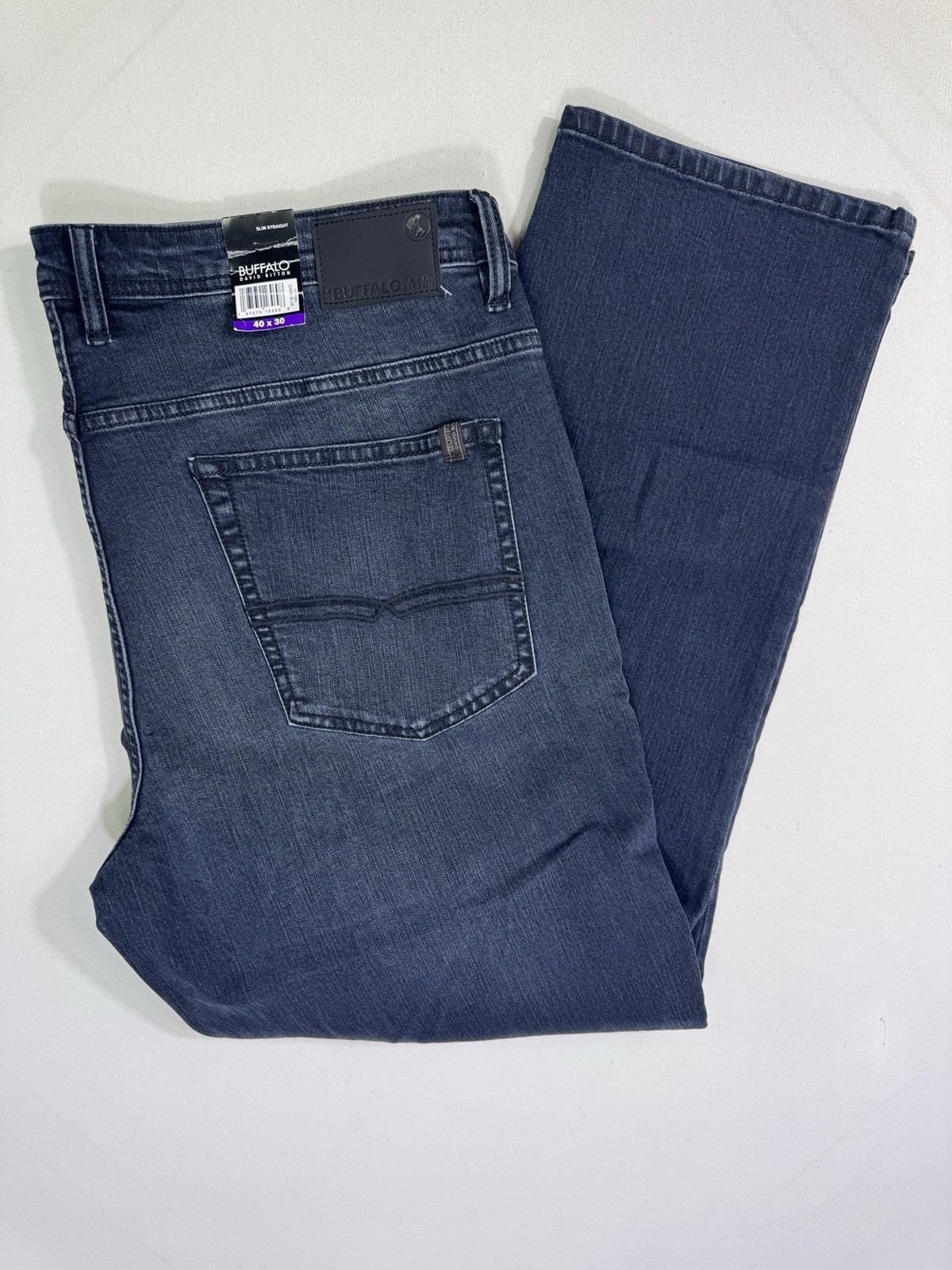 Buffalo David Bitton Jeans Men 40×30 (42×30) Jackson NWT Straight Stretch Modern