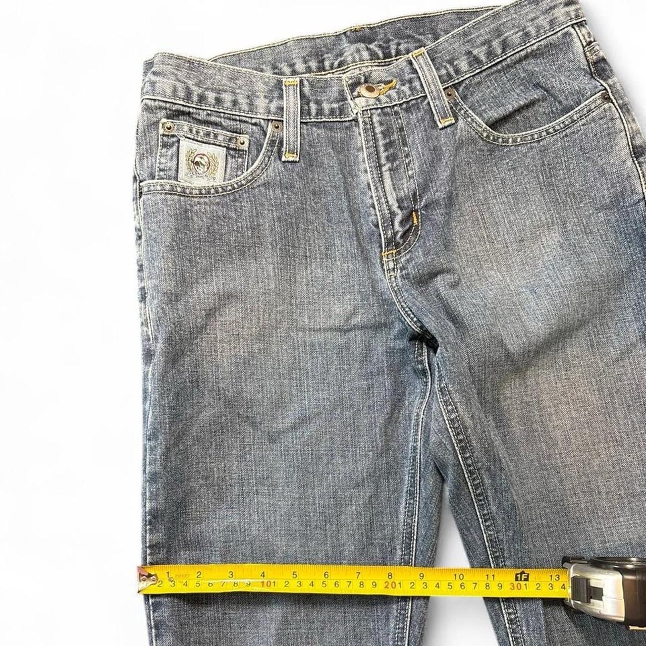 Cinch Men’s Blue Denim Bootcut Cotton Jeans Medium Wash 5-Pocket Zip/Button