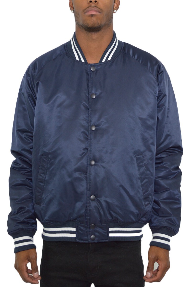New MEN’S CASUAL COMFORT BOMBER BASEBALL JACKET CASUAL VARSITY COAT LETTERMAN