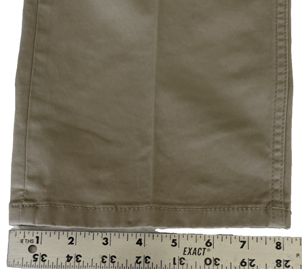 Chaps Slim Straight Fit Five Pocket Twill Pant Hampton Khaki