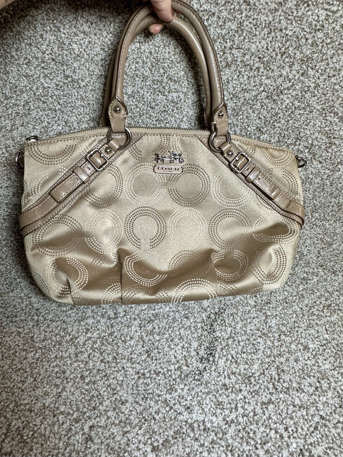 Coach Madison Dotted Op Art Sophia Satchel