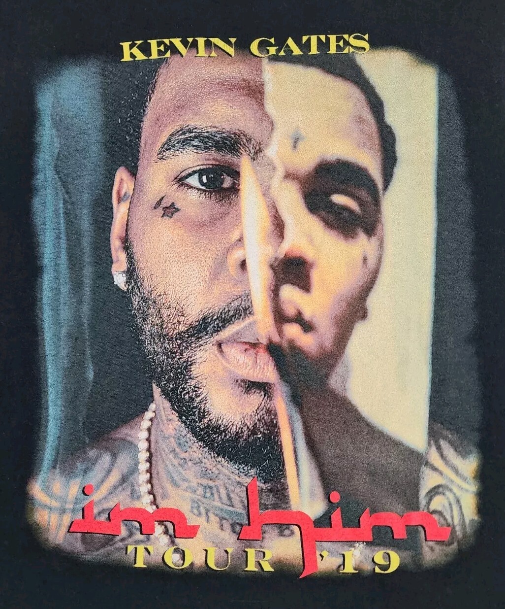 Kevin Gates Shirt Mens Small I’m Him 2019 Concert Tour Hip-Hop Rap Tee Adult A23