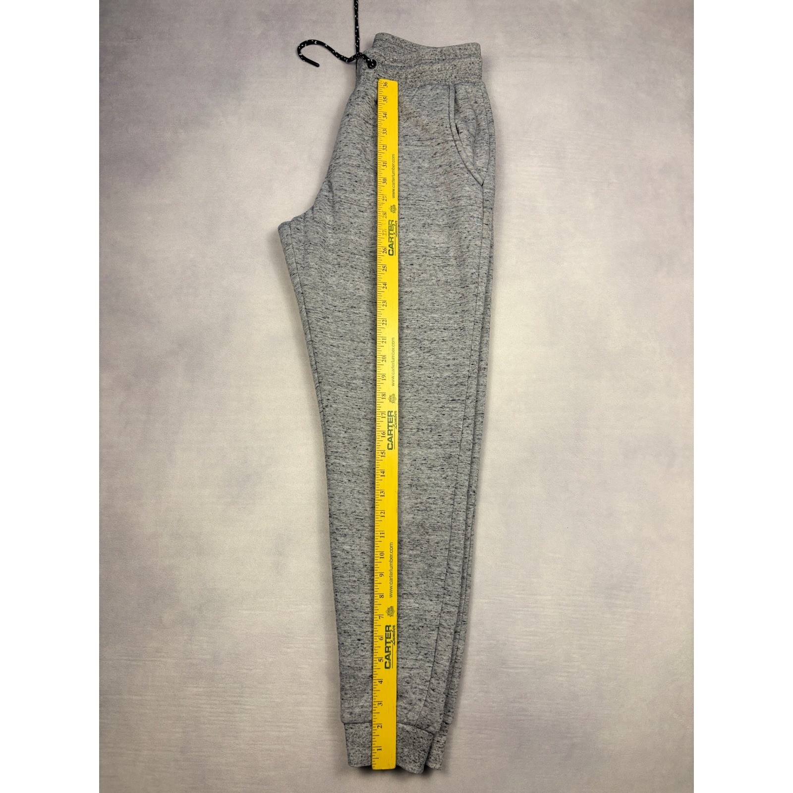 Hollywood The Jean People Mens Gray Space Dye Quarter Zip Hoodie Jogger Set S