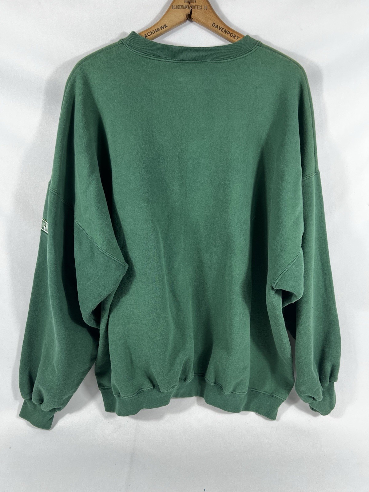 Vtg 90s Marshall University Sweatshirt USA Made Thundering Herd Green Crew XL
