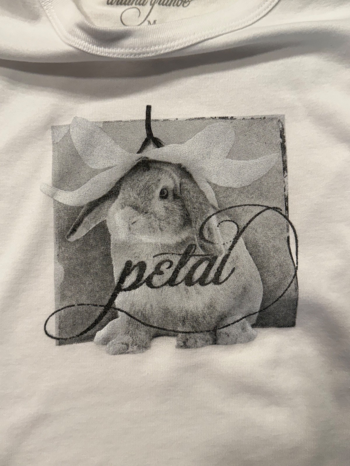 Ariana Grande Eternal Sunshine Tour Baby Tee Bunny Petal