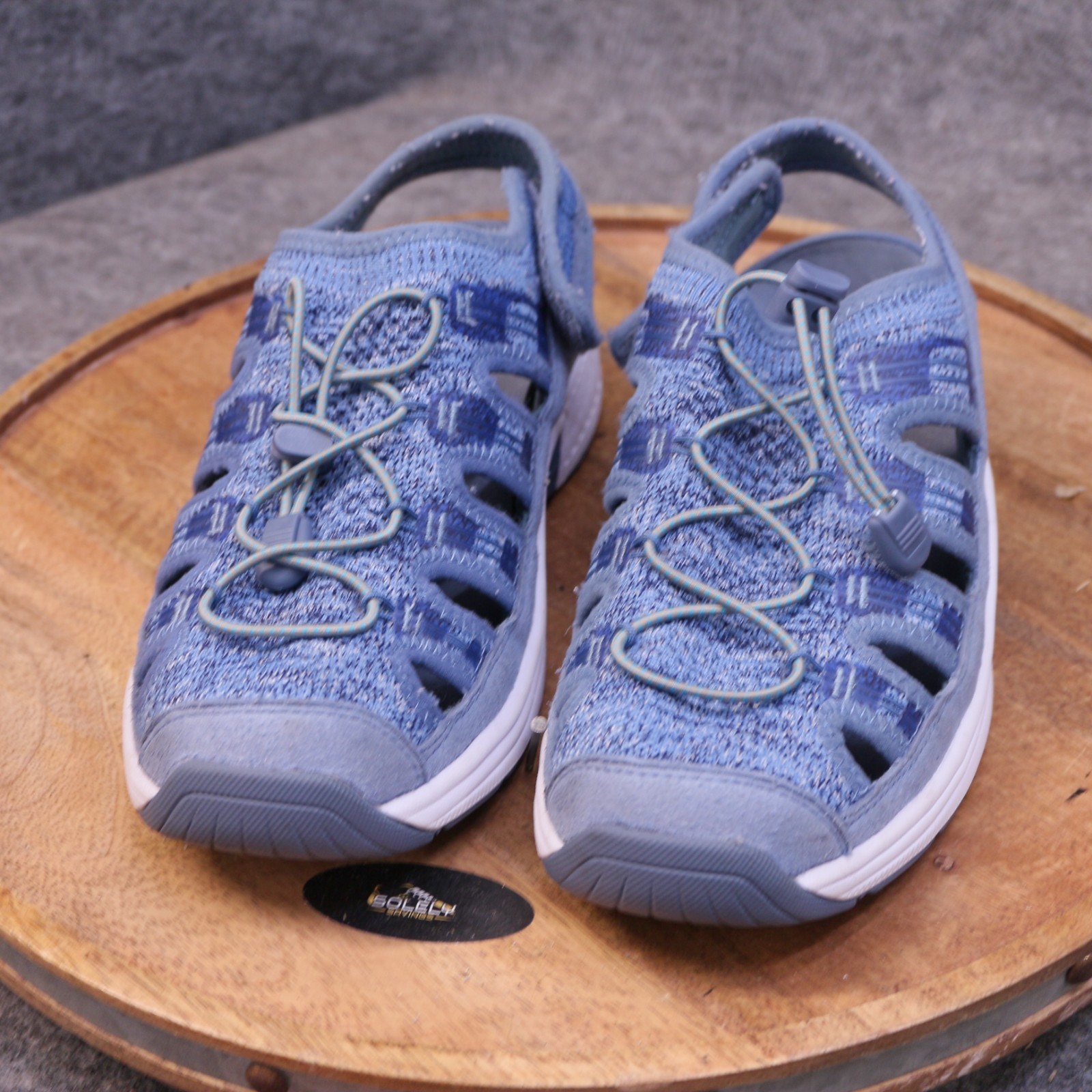 Orthofeet Laguna 806 Womens Size 9.5 D (Wide) Blue Orthopedic Comfort Sandals