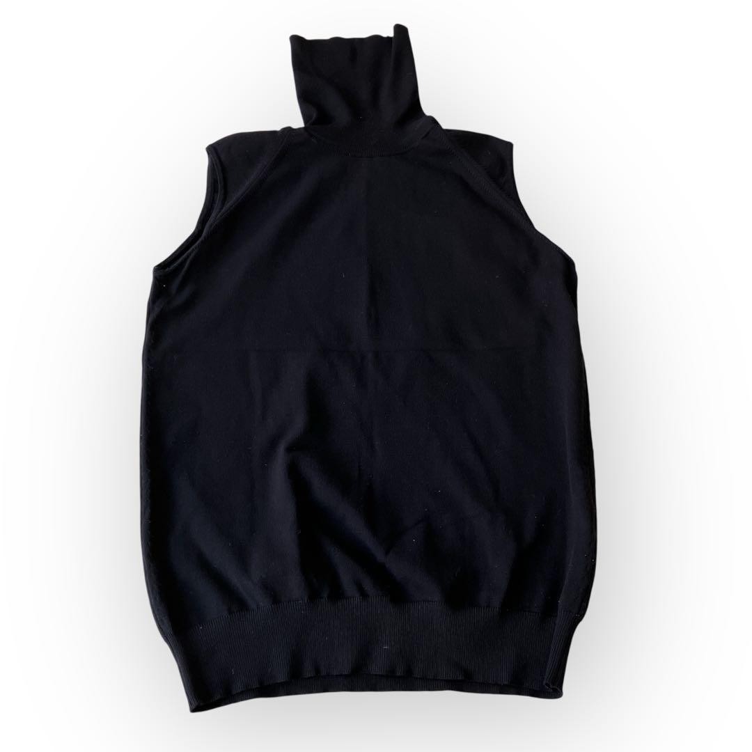 Miu Miu Sleeveless Top Women’s Size 40 L-XL Black High Neck