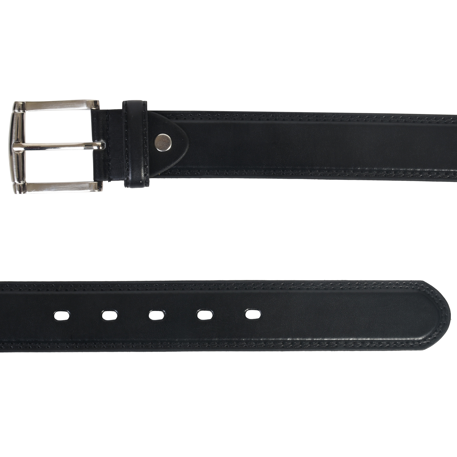 Leatherboss Genuine Leather Men’s Stylish Casual Size 60 Jeans Belts, Black