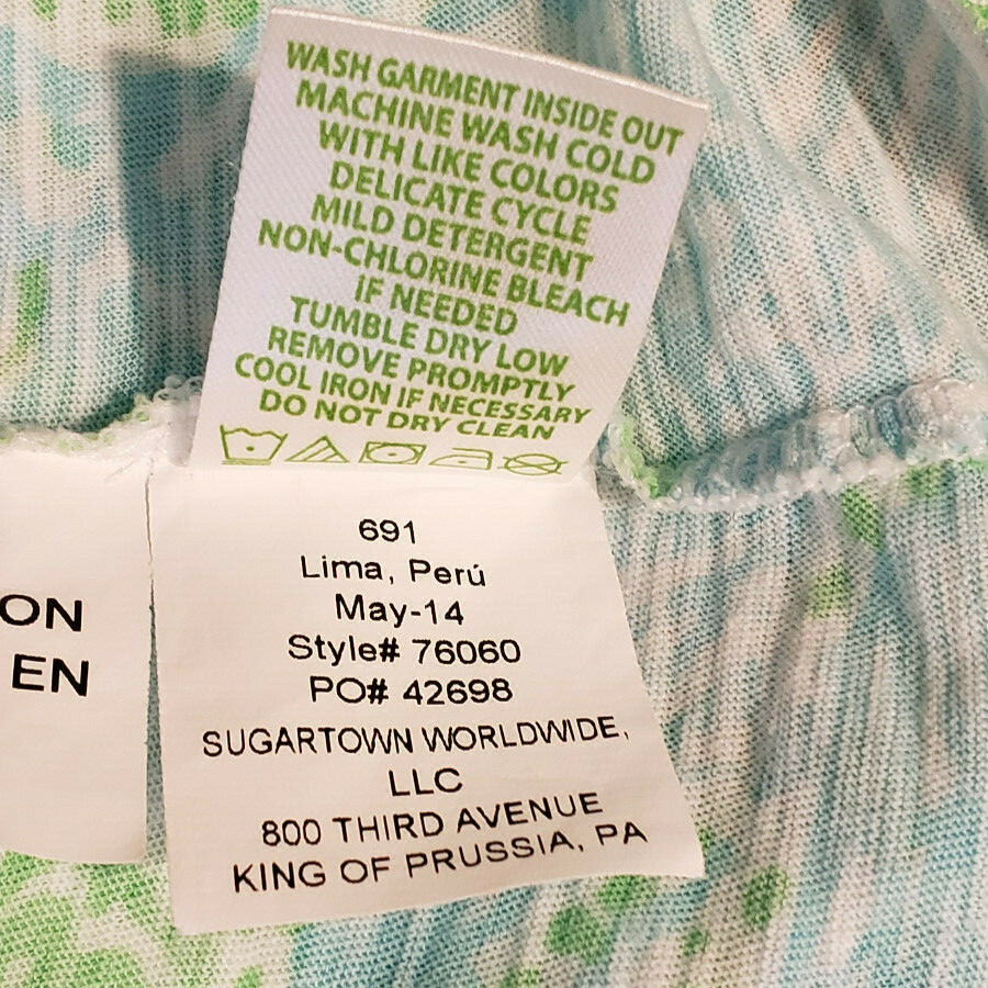 Lilly Pulitzer Size Small Hartley Tank Top Get Crackin Multi Color Blue Green