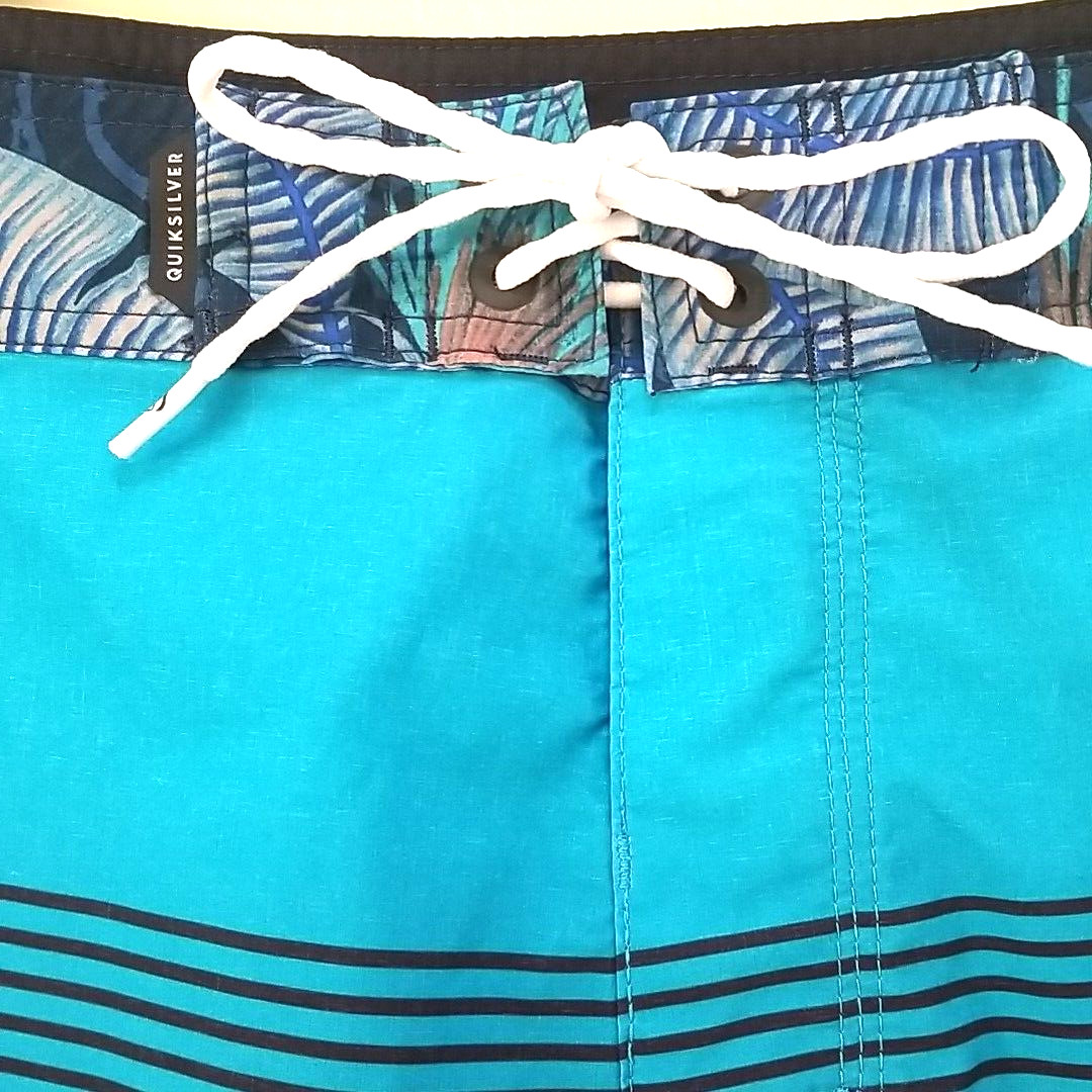 Quiksilver Board Shorts Men 38 AG47 Dry Flight High Line 4 Way Stretch Trunks