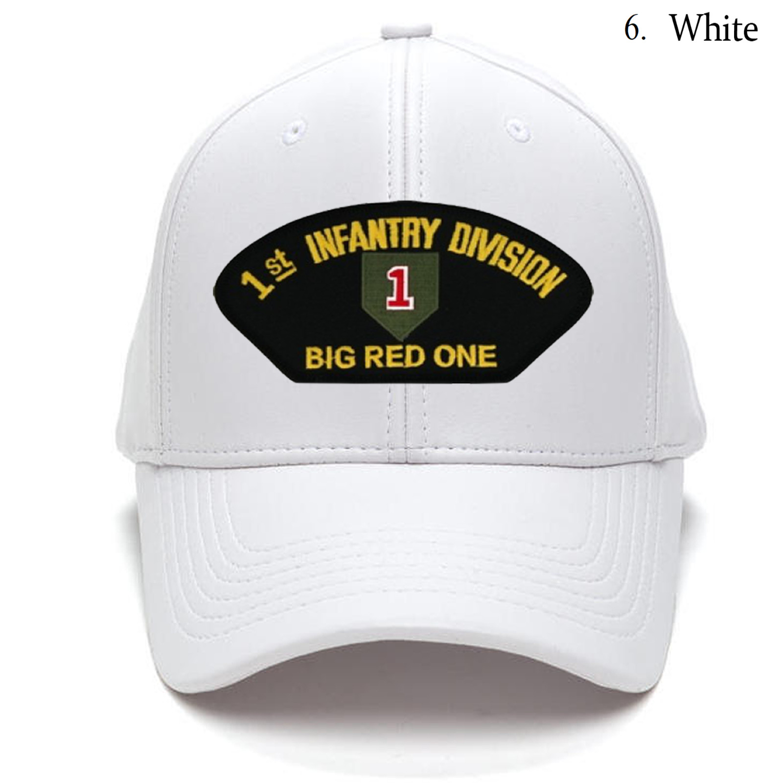 Embroidered Hat 1st Infantry Division – Big Red One, Veteran Cap, Trucker Hat