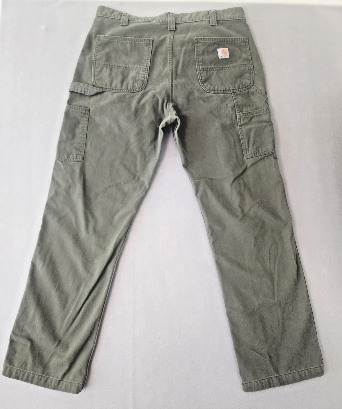 Carhartt B324 ARG Carpenter Relaxed Fit Work Pants Olive Men’s 38X32