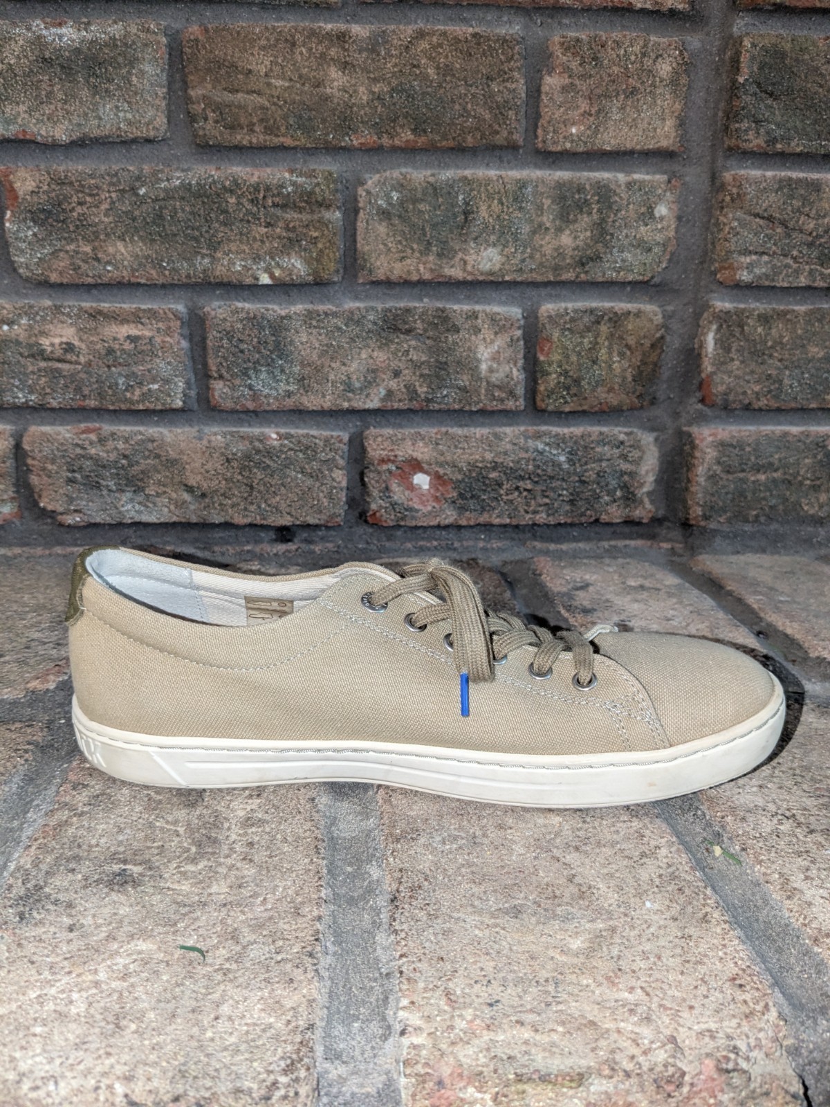 Birkenstock Arran Sneaker EU 40 W 9 M 7 Khaki Canvas Lace Up Casual Comfort Shoe
