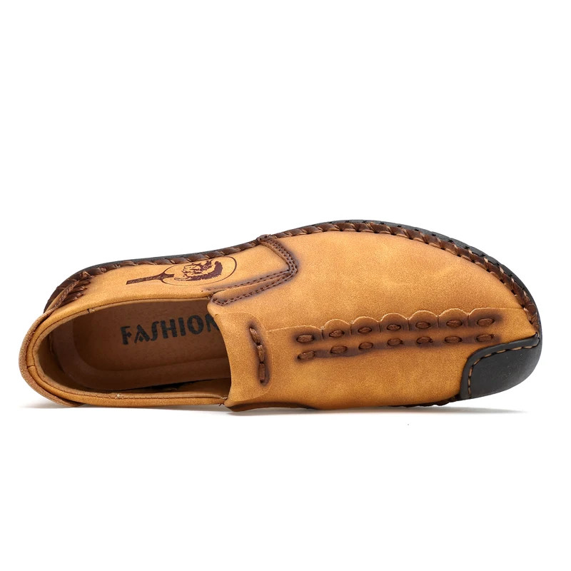 Men’s Casual Shoes Loafers Low-top Slip on Handmade Breathable Driving Shoes