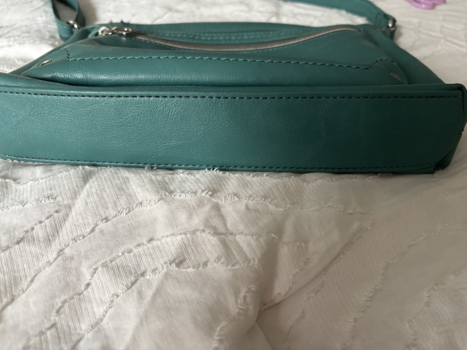 Teal Vintage Purse Relic By Fossil Evie Vegan Leather