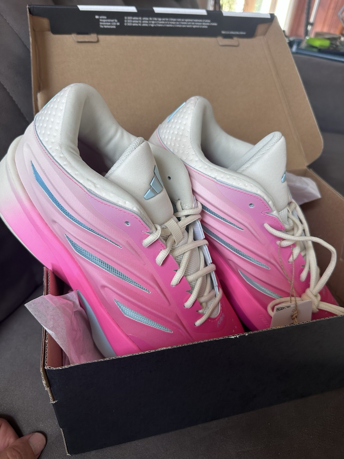 adidas Crazy Energy x SCP Unisex Low Top Lace-Up Sneakers Pink/White/Blue NIB